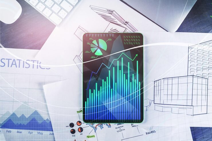 Financial growth and advisory illustration
